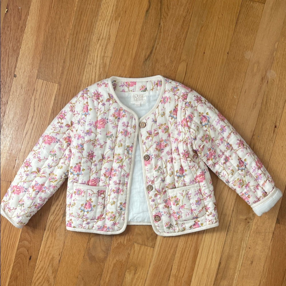 Charming Floral Puffer Jacket for Kids